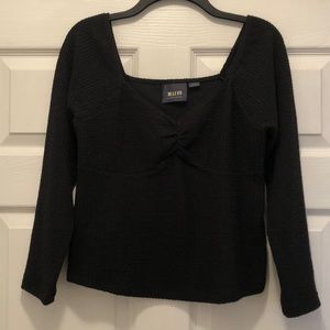Maeve sweetheart neckline stretchy top